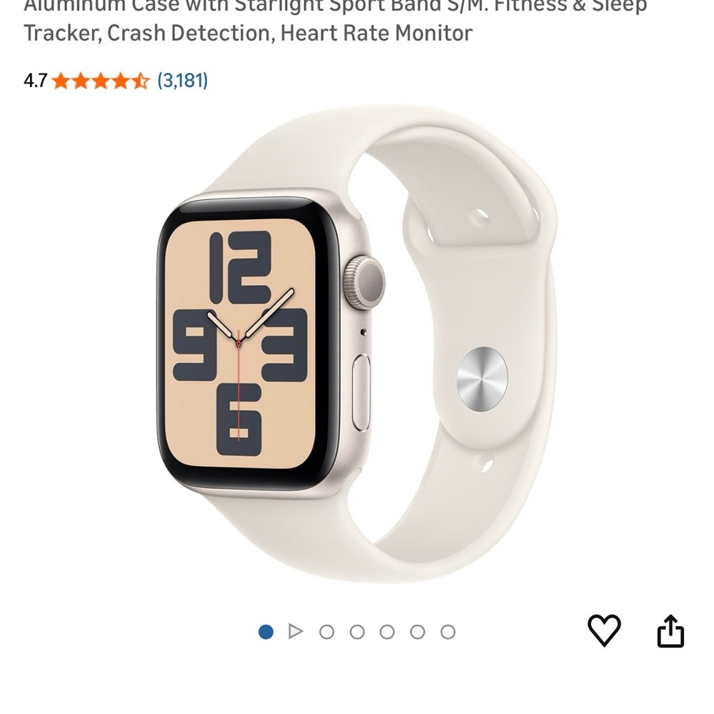 Apple Watch SE 44mm Starlight Band, multiple watch bands,protective cases